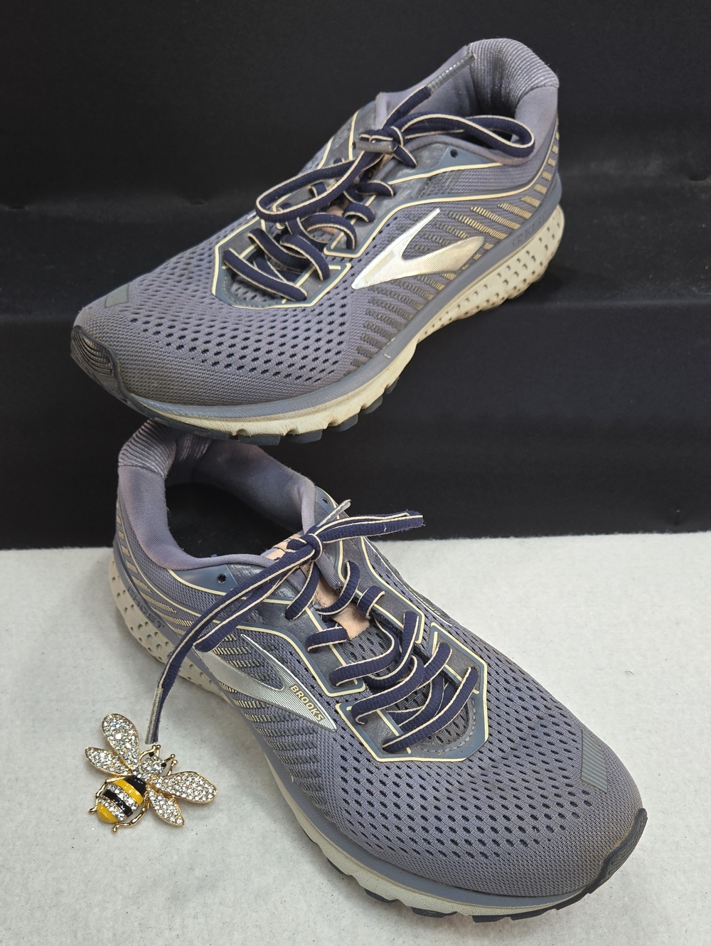 Brooks Women's Ghost 12 running shoe in a lavender-gray